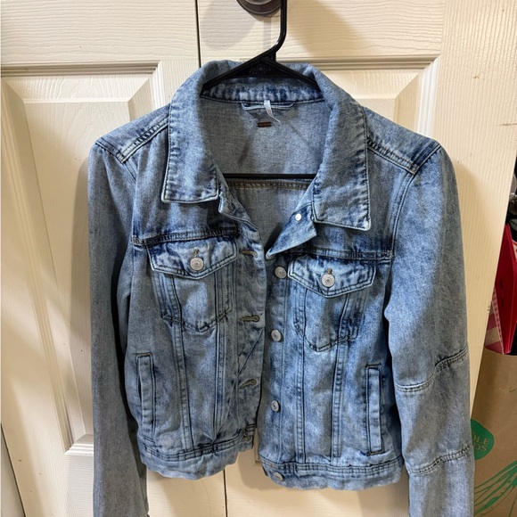 Free People Light Blue Jean Jacket - Picture 1 of 4